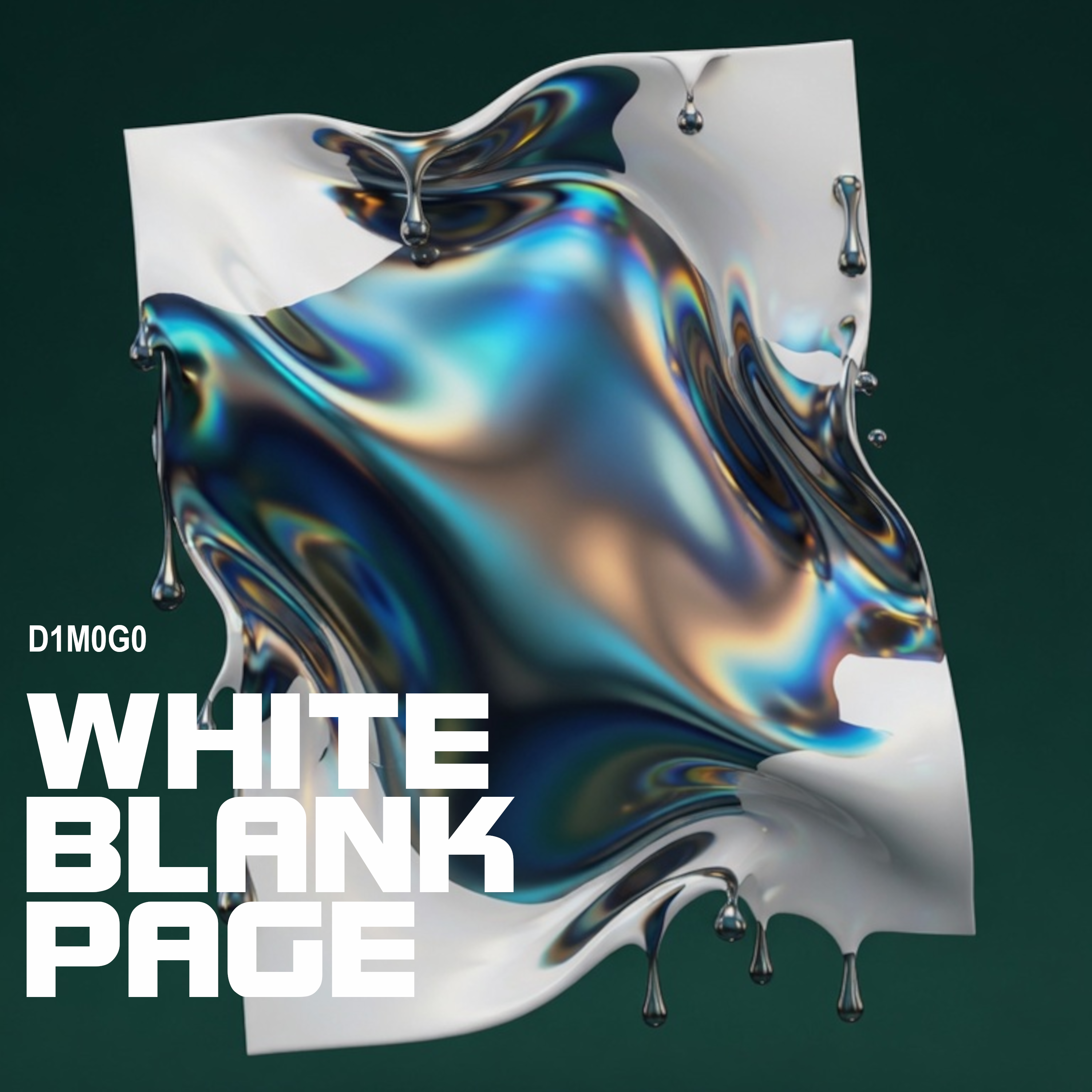 White Blank Page cover art by D1M0G0